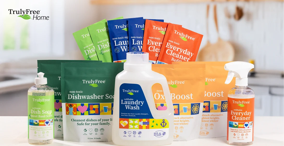 Truly Free natural cleaning products
